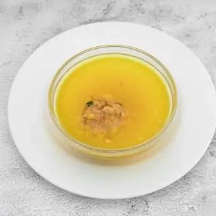 Caldo con pelota (receta Patiño)